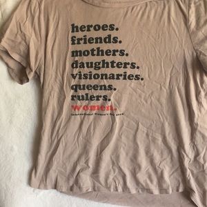 Pink tee shirt, international women’s day
